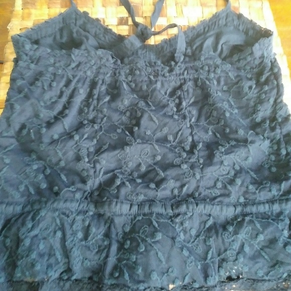 Hollister Navy Blue Blouse - Picture 4 of 5